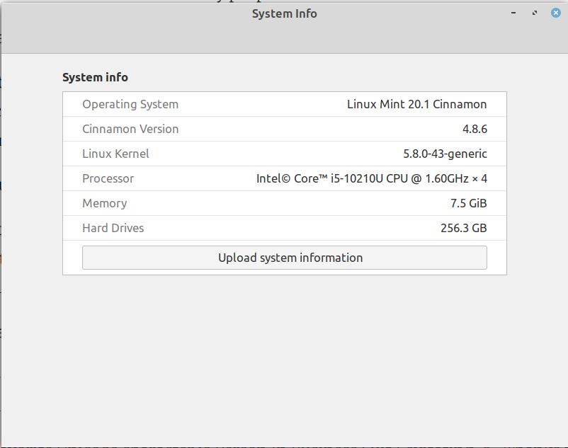 System info